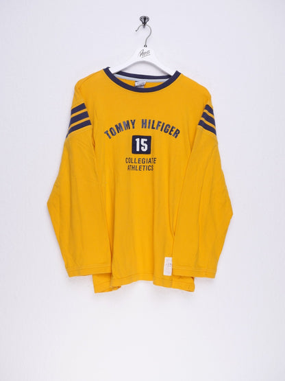 tommy embroidered Spellout Vintage L/S Shirt - Peeces