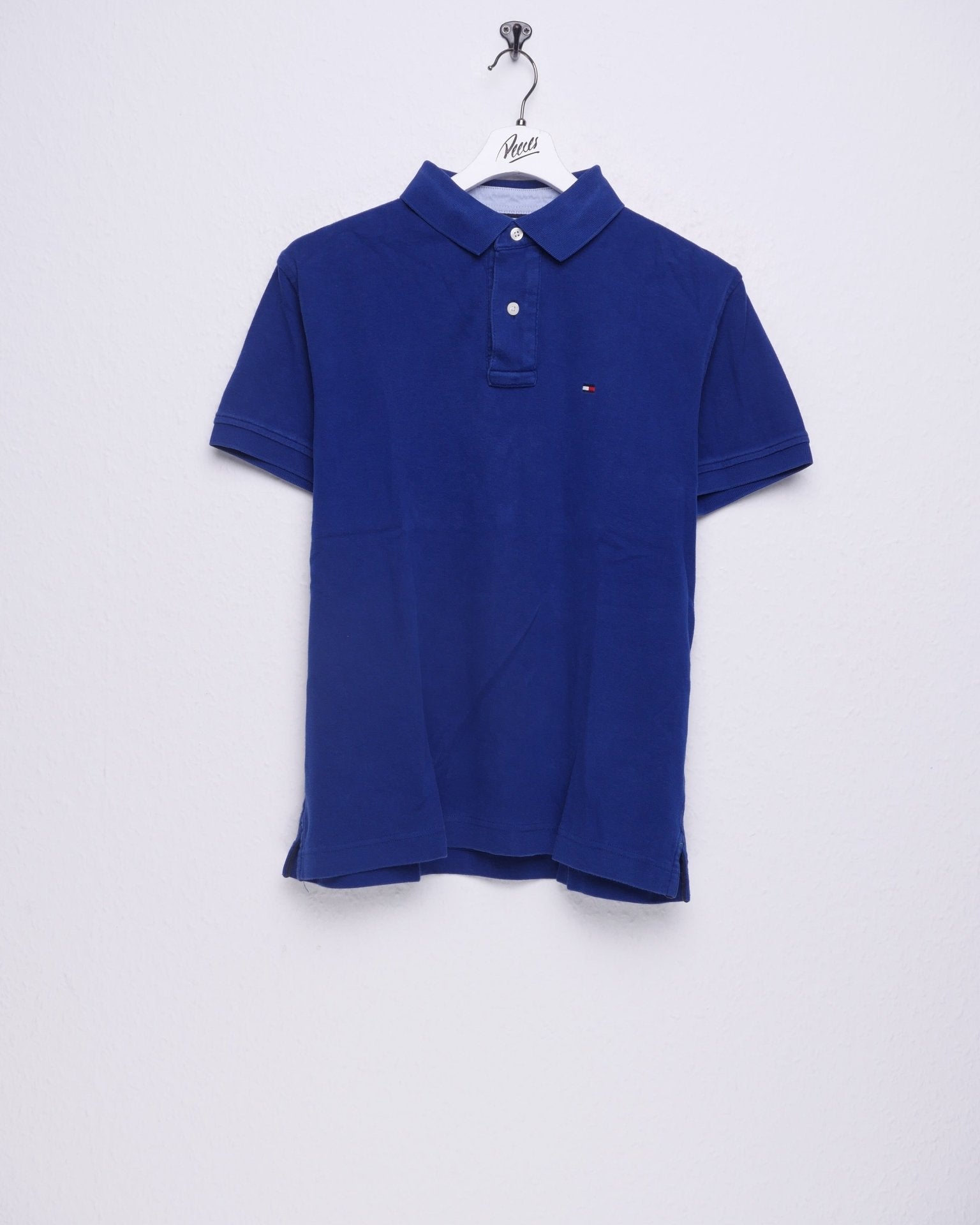 Tommy Hilfiger embroidered Logo blue S/S Polo Shirt - Peeces
