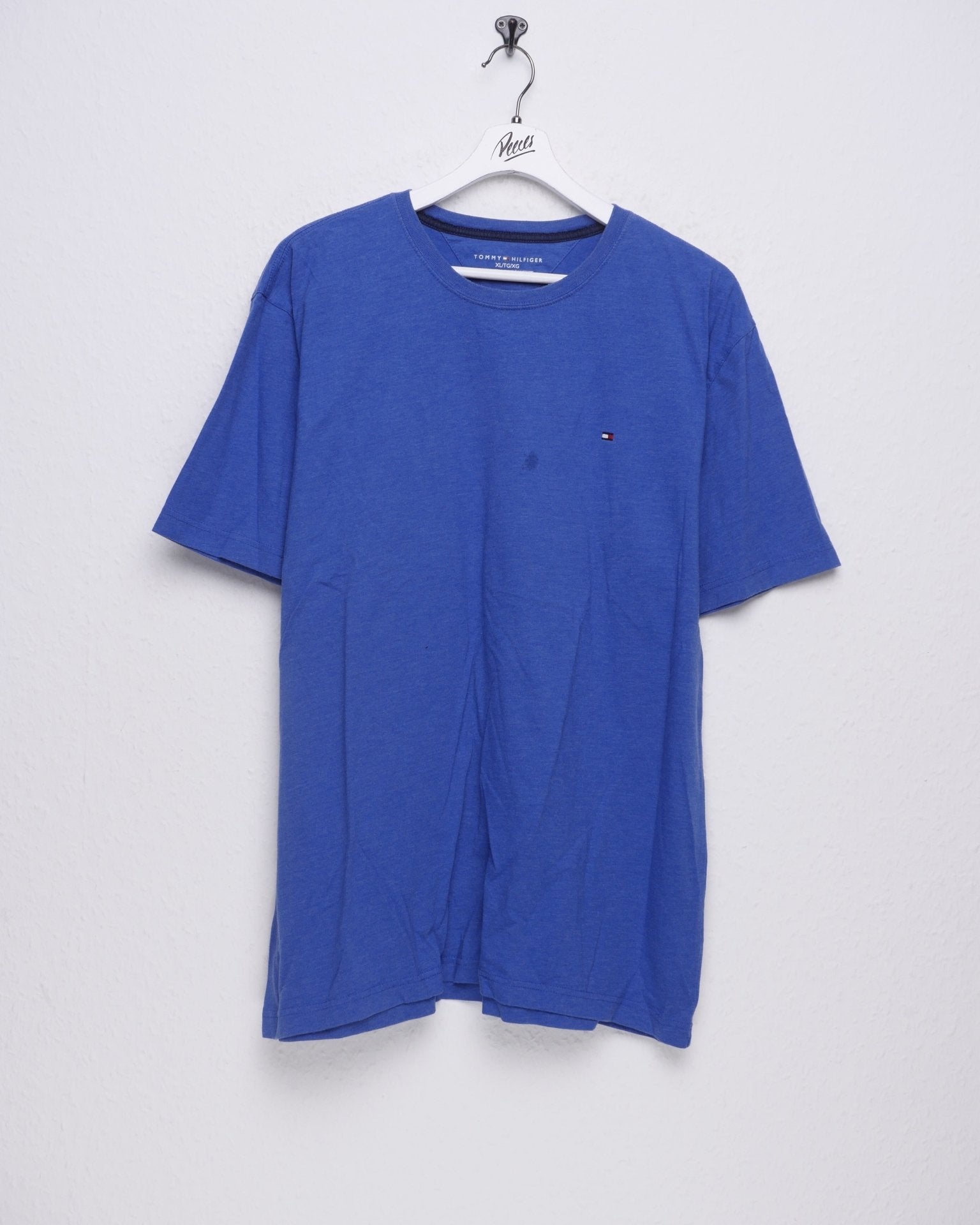 Tommy Hilfiger small embroidered Logo blue Shirt - Peeces