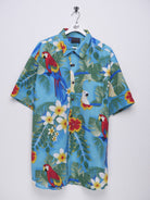 Tropical parrot Graphic Vintage Hawaii Kurzarm Hemd - Peeces