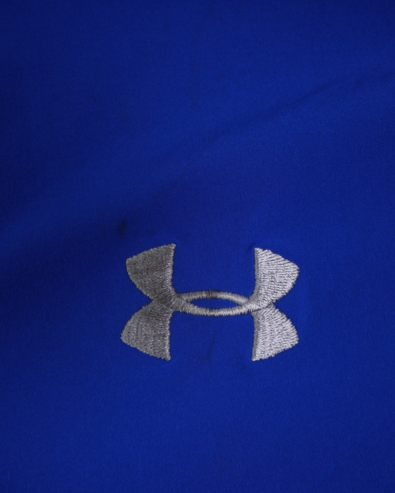 under amour embroidered Logo blue Half Zip Jersey Hoodie - Peeces