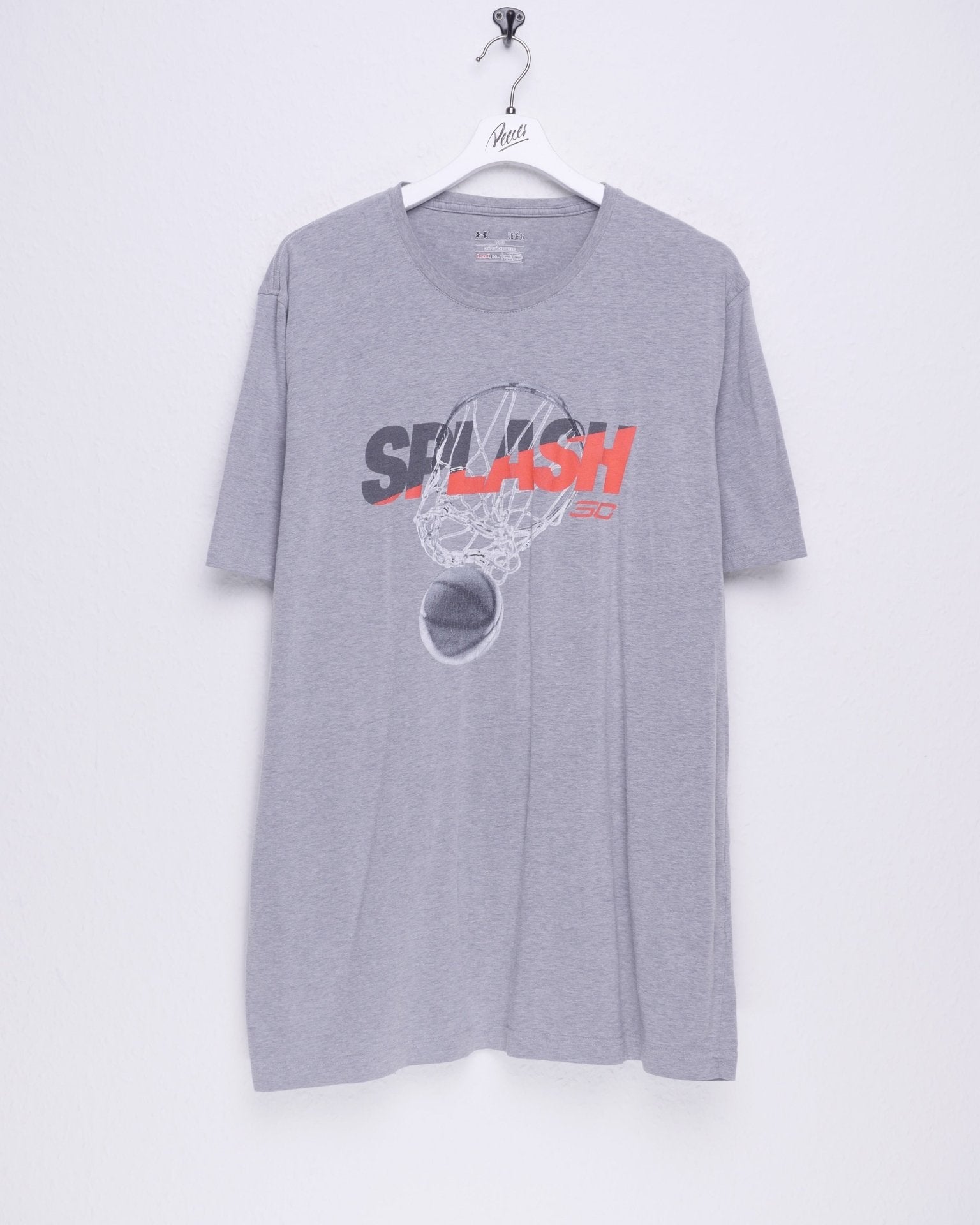 under amour printed Basketball Graphic 'Splash' grey Shirt - Peeces
