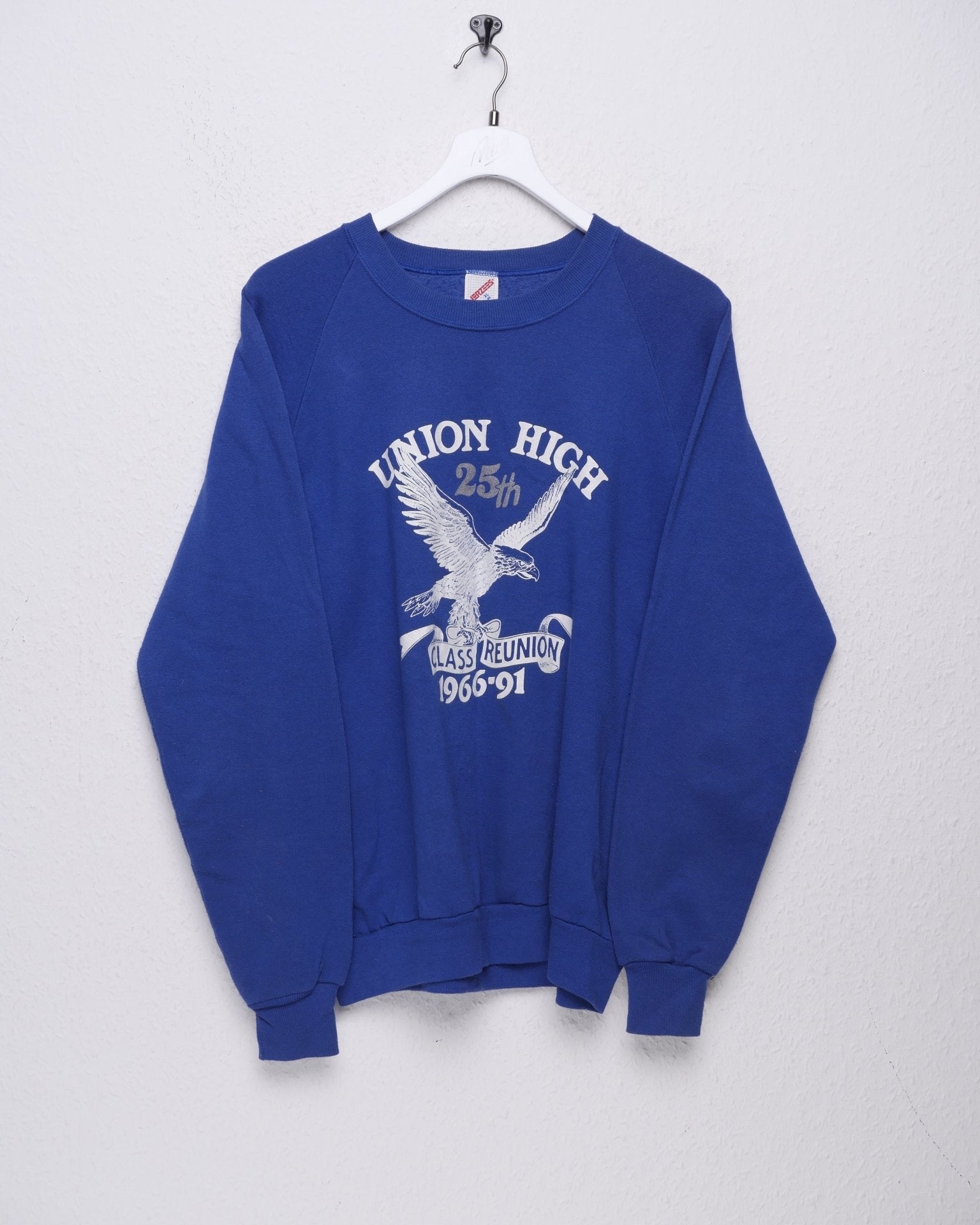 Union High 25th Class Reunion printed Graphic blue Sweater - Peeces