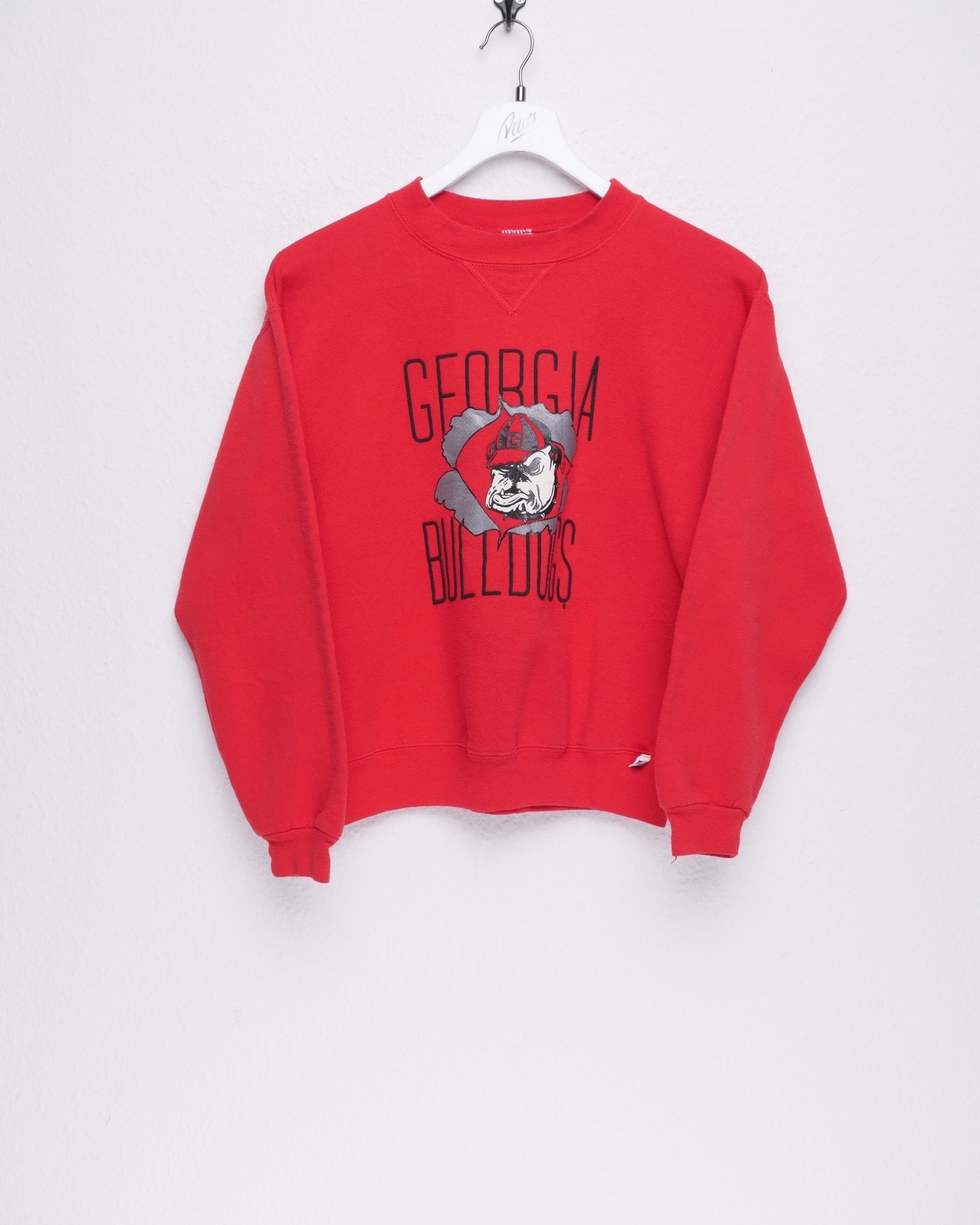 University Football 'Georgia Bulldogs' printed Graphic red Sweater - Peeces