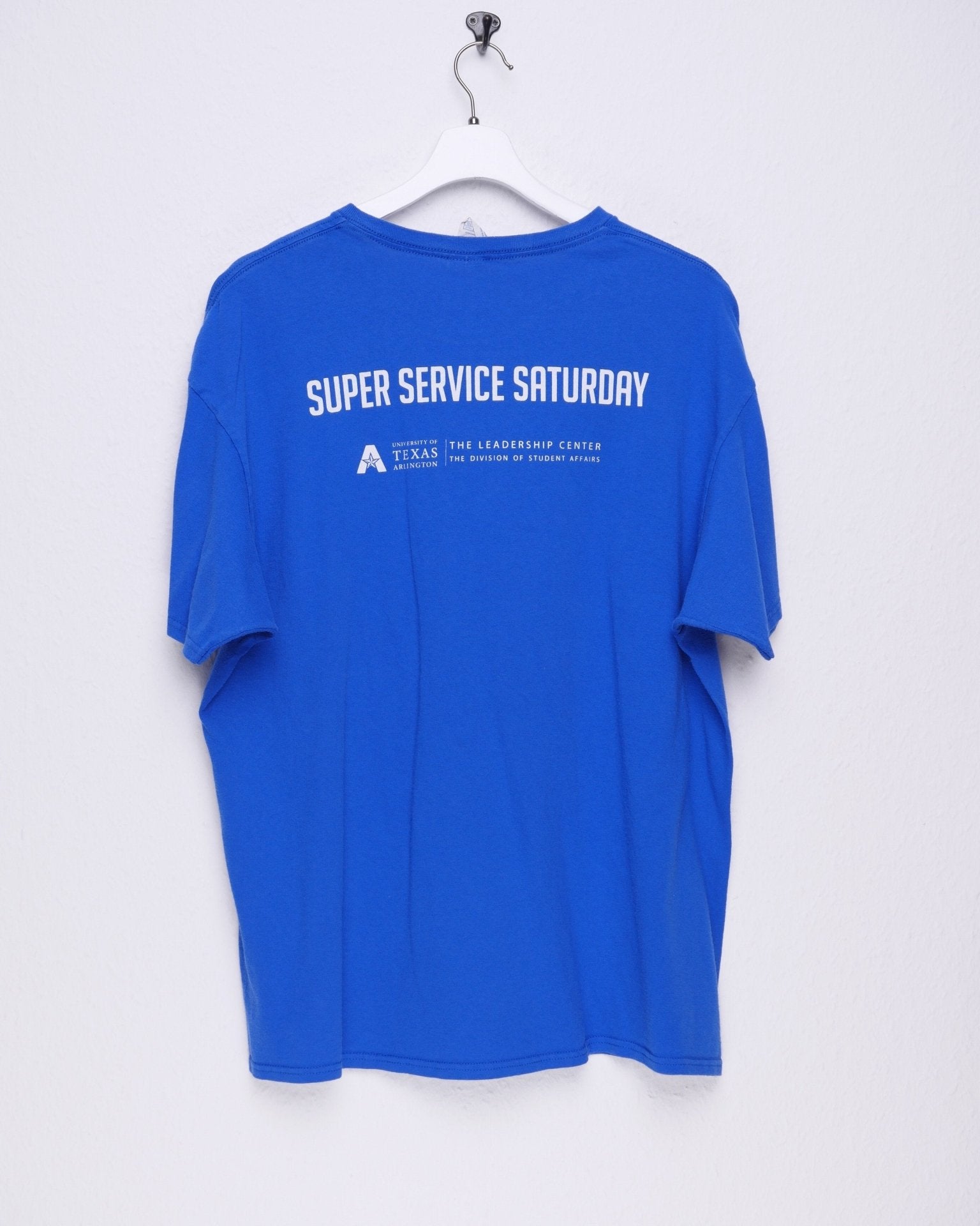 'University of Texas' printed Graphic blue Shirt - Peeces