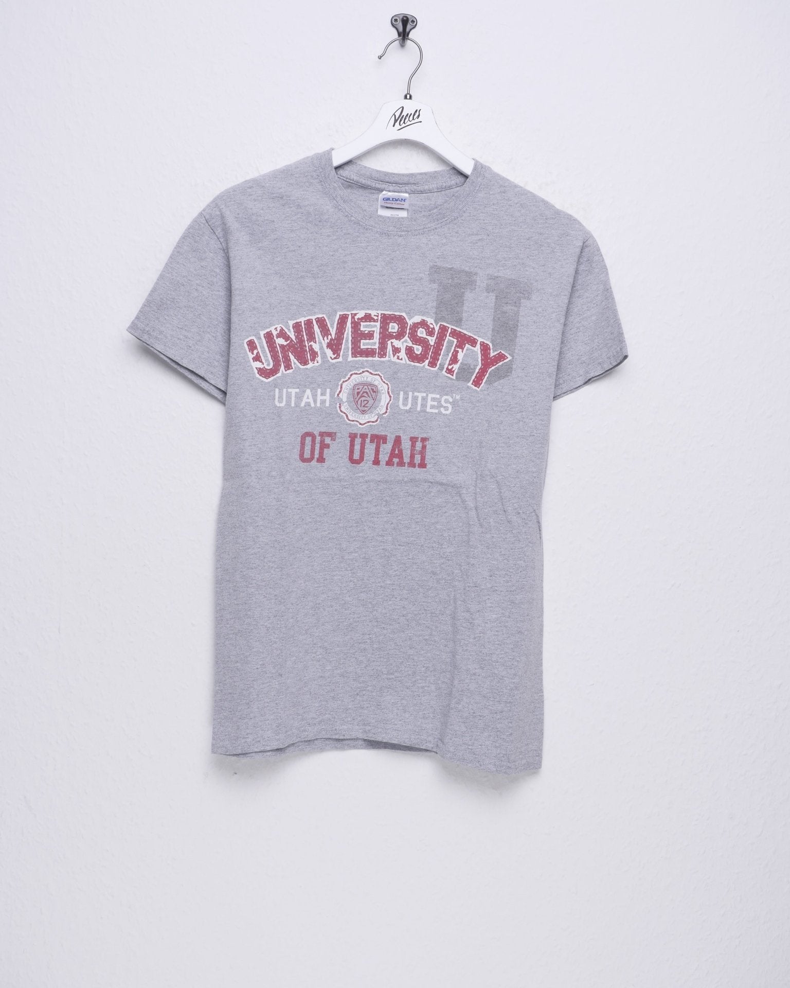University of Utah printed Spellout Vintage Shirt - Peeces