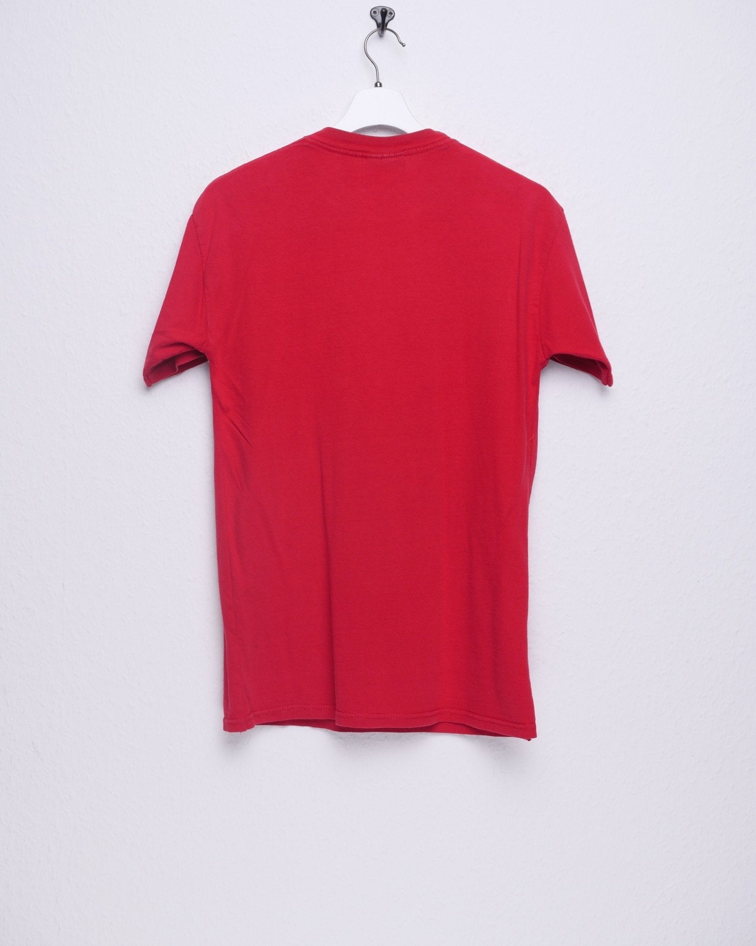 'USA' embroidered Spellout red Shirt - Peeces