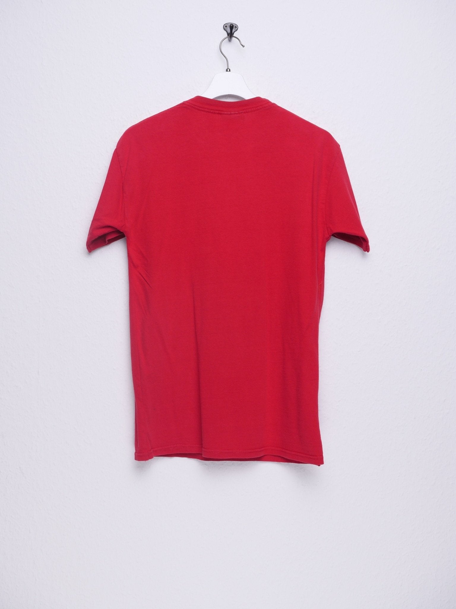 'USA' embroidered Spellout red Shirt - Peeces