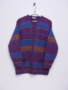 Vintage colorful knitted Cardigan Sweater - Peeces