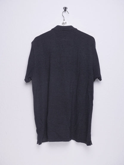 Vintage dark grey S/S Polo Shirt - Peeces