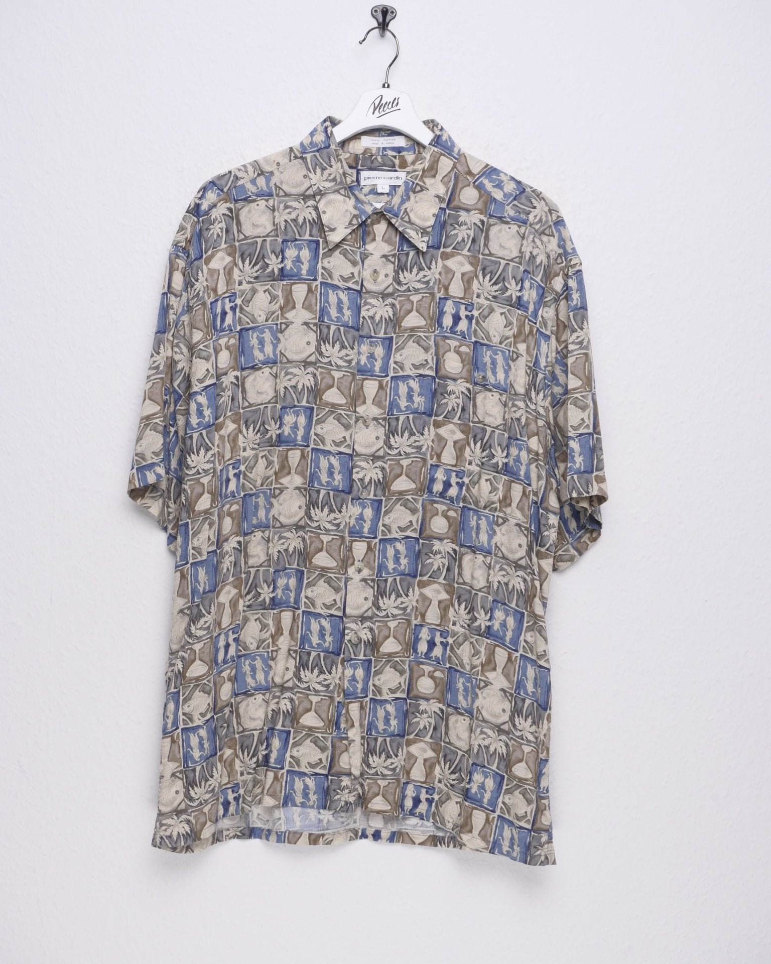 Vintage Hawaiian patterned Vintage Kurzarm Hemd - Peeces