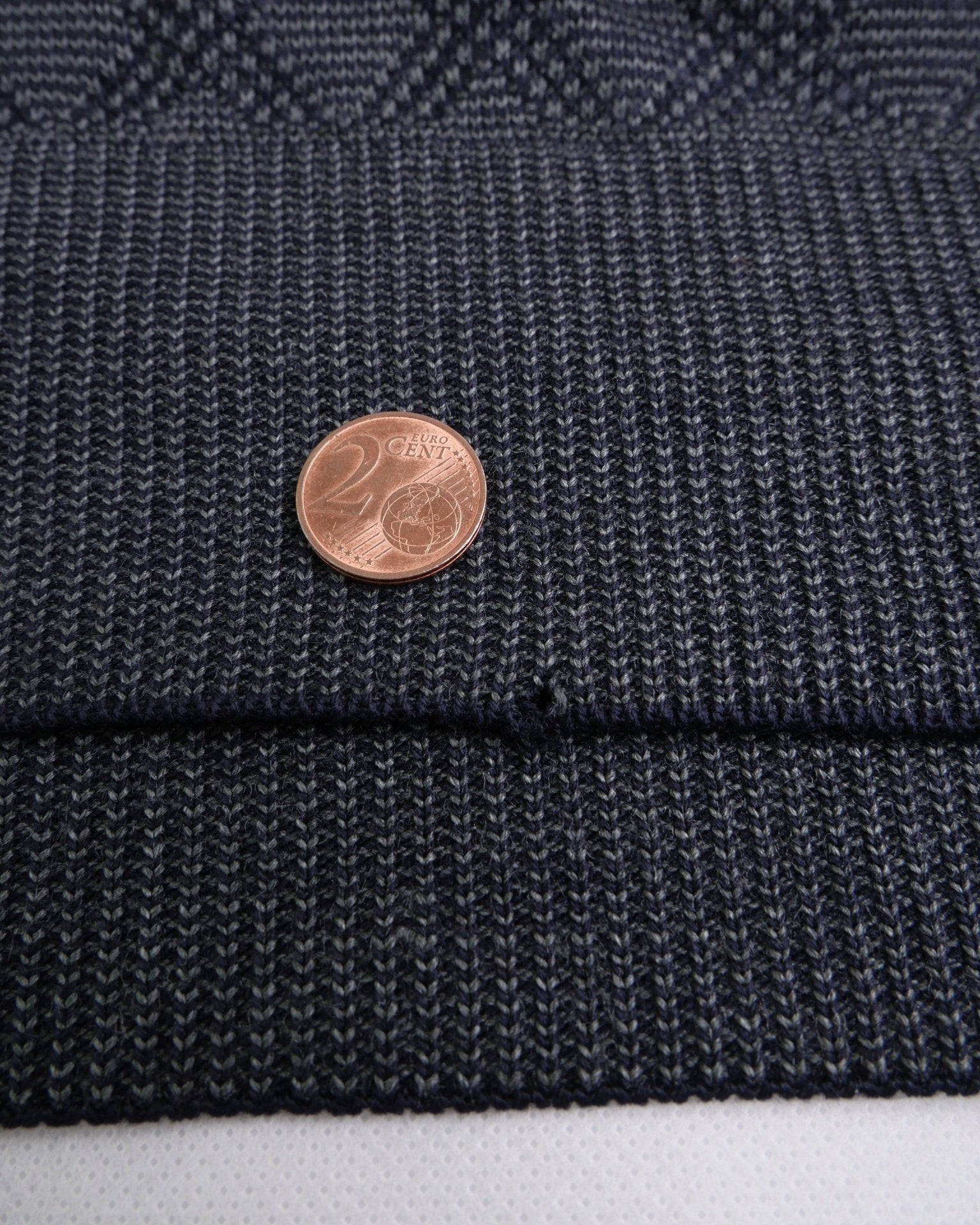 Vintage knitted L/S Polo Shirt - Peeces
