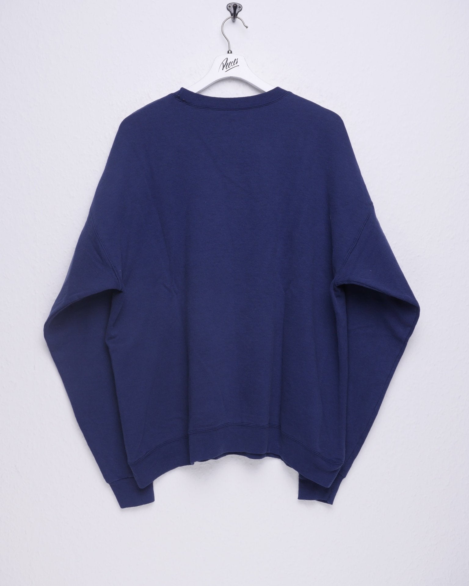 Vintage plain basic blue Sweater - Peeces