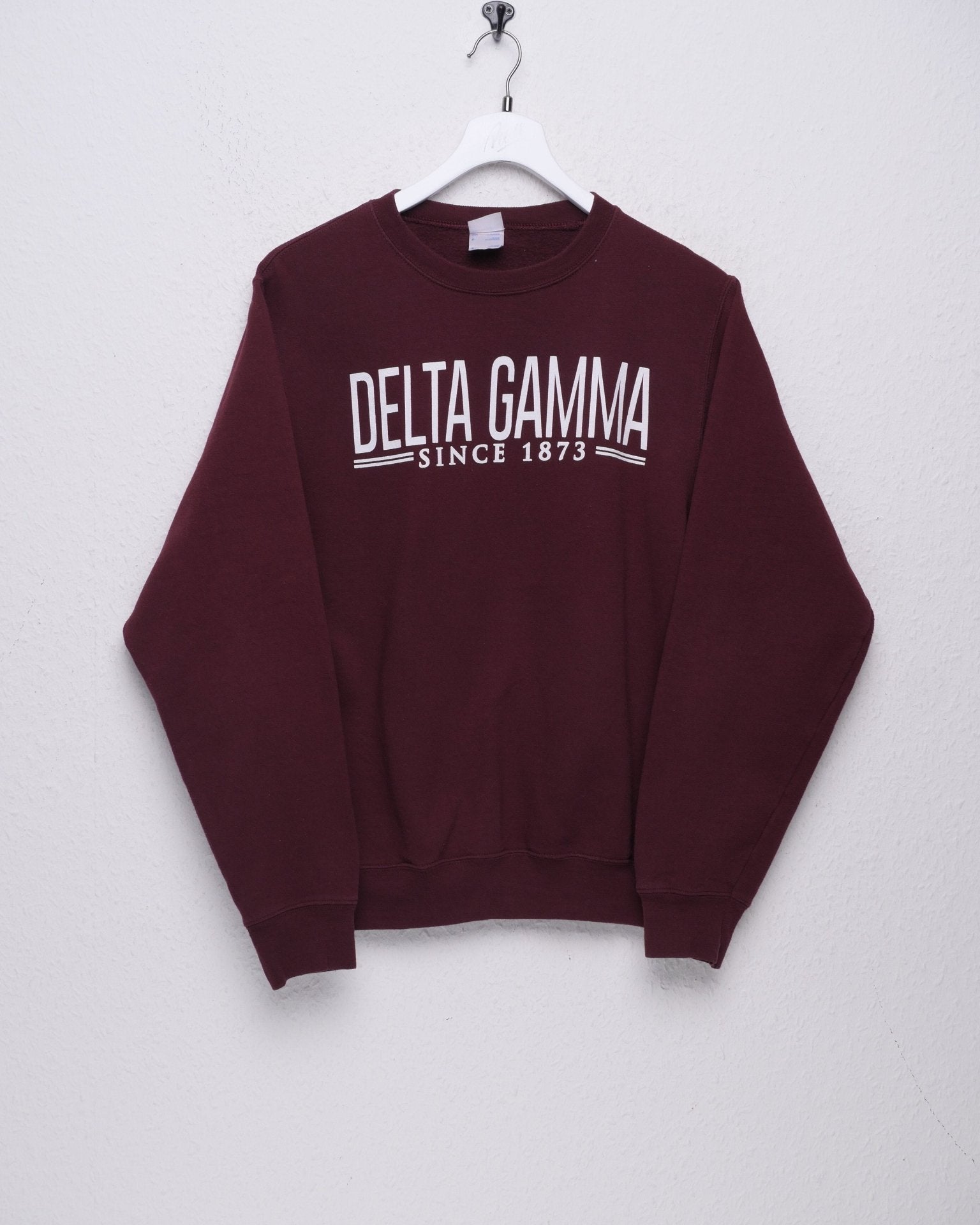 Vintage printed Delta Gamma wine red Sweater - Peeces