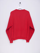 Vintage printed red oversized Sweater - Peeces