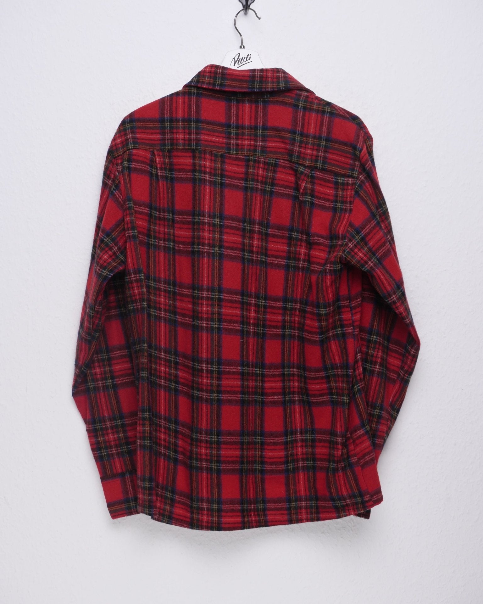 Vintage red checkered Flannel Langarm Hemd - Peeces