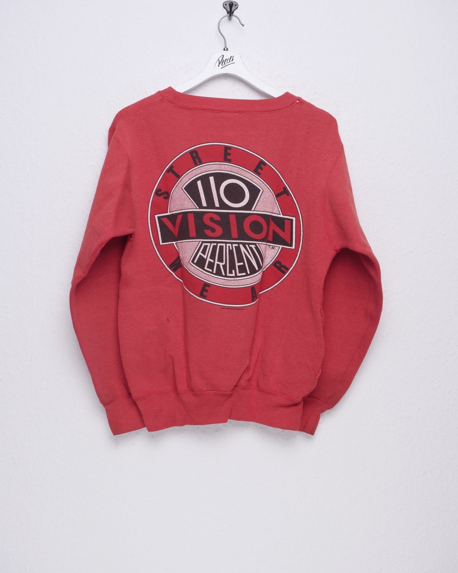 Vision 110 Percent Street Wear printed Logo 1987 Vintage Sweater - Peeces