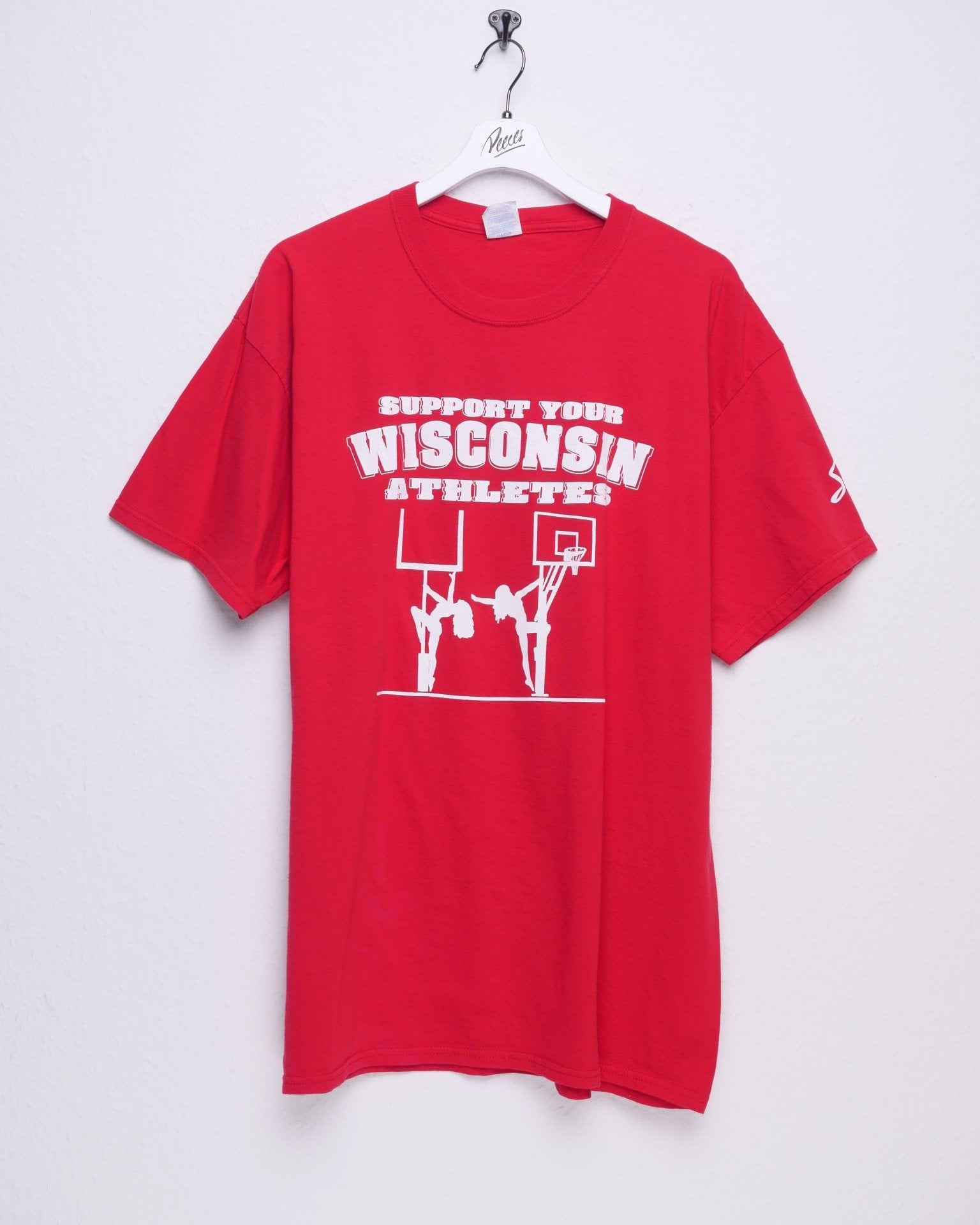 Wisconsin Athletes printed Logo Shirt - Peeces