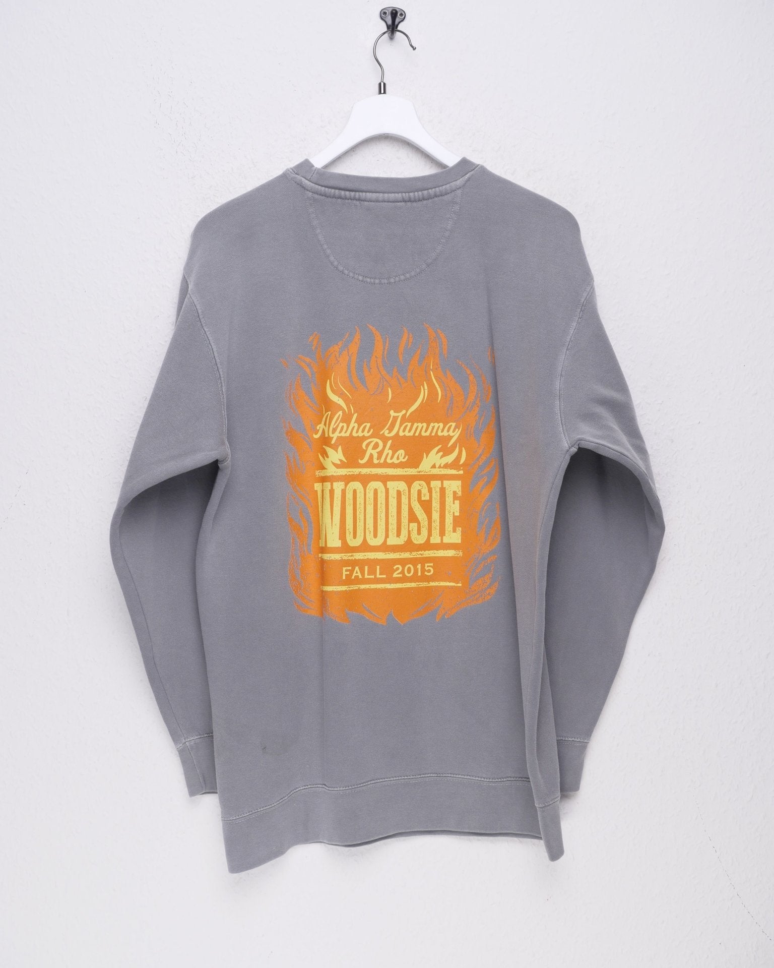 Woodsie 2015 printed Logo grey Sweater - Peeces
