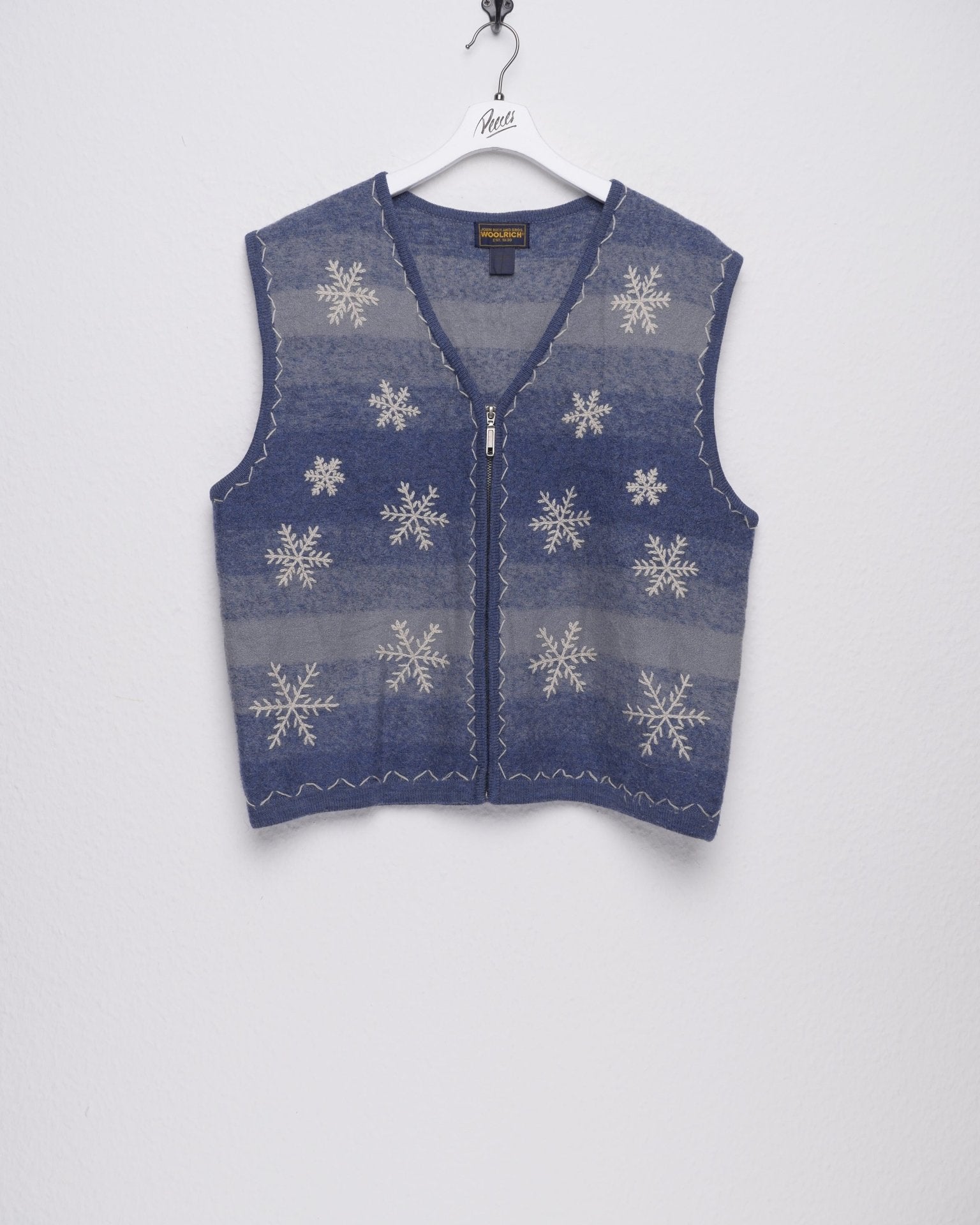woolrich embroidered snowflakes vintage vest Jacke - Peeces