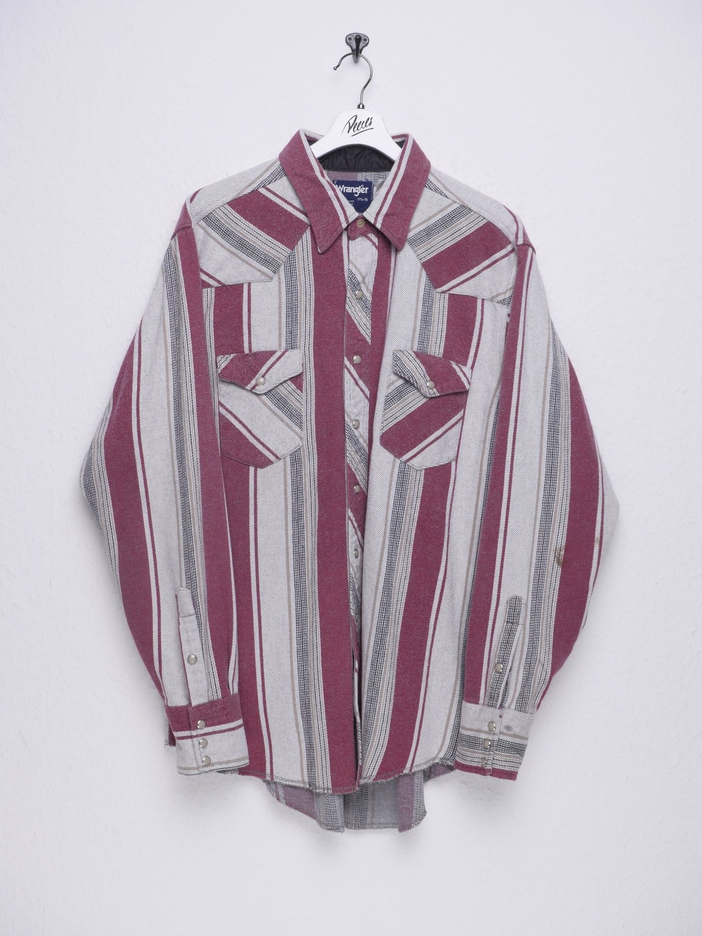 wrangler multicolored patterned flannel L/S Hemd - Peeces