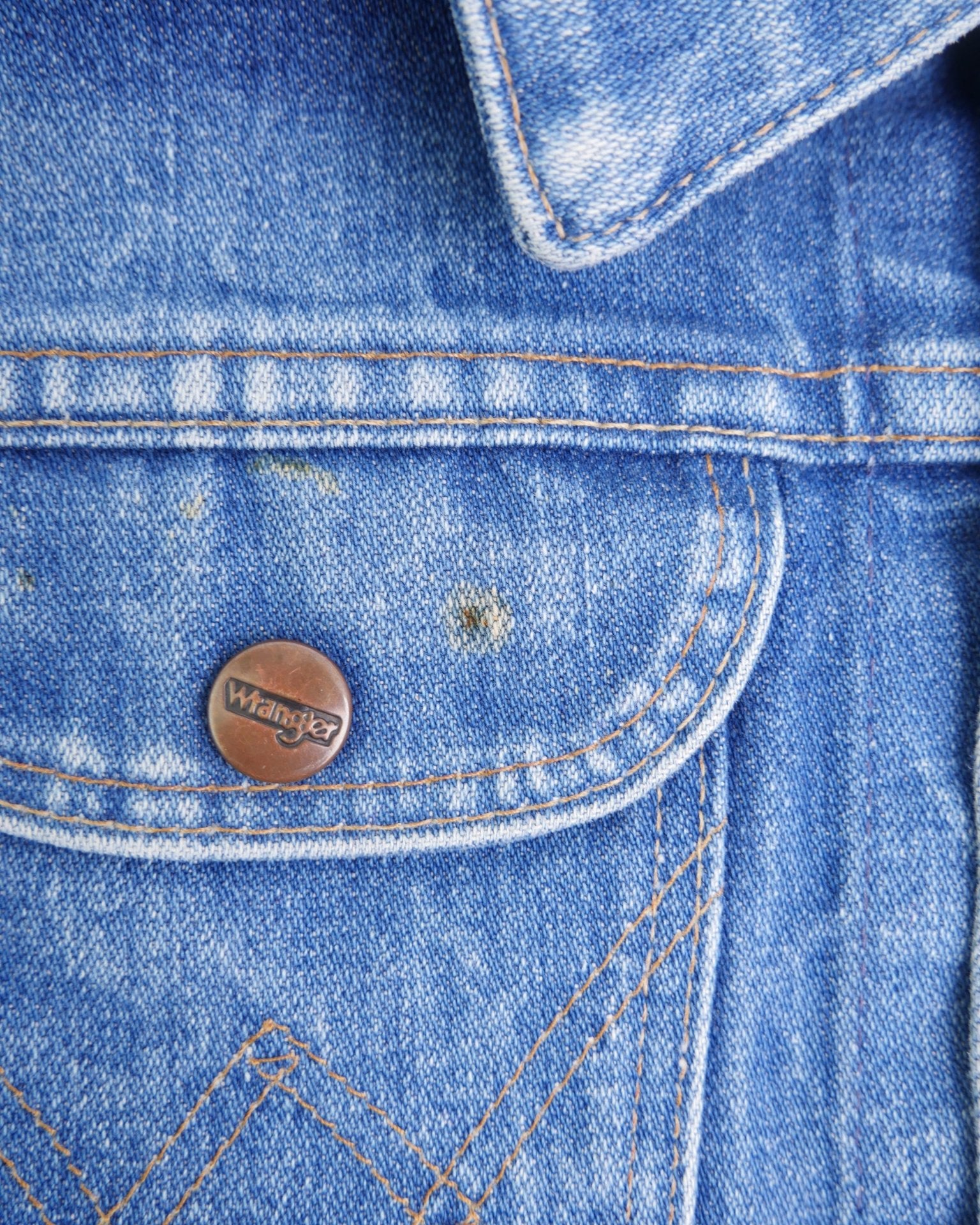 Wrangler patched Logo Vintage Jeans Jacke - Peeces