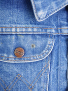 Wrangler patched Logo Vintage Jeans Jacke - Peeces