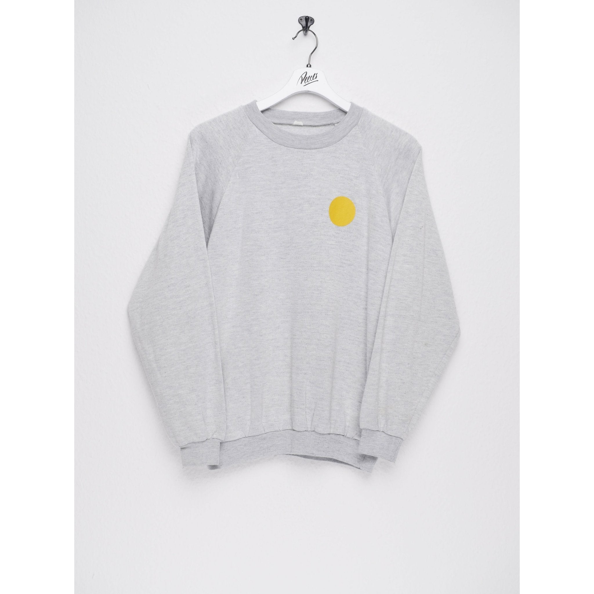 Yellow Dot printed Graphic grey Sweater - Peeces